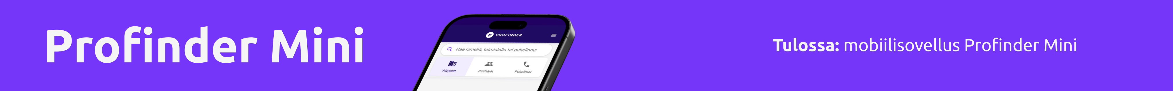 Profinder-mini-mainosbanneri